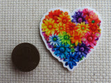 Second view of Daisy Heart  Needle Minder