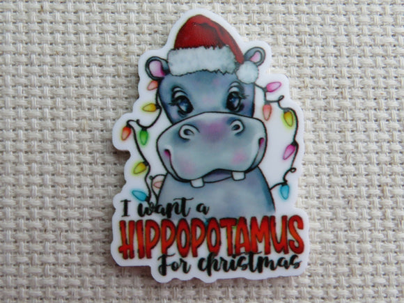 First view of I Want A Hippopotamus For Christmas Needle Minder.
