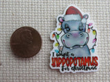 Second view of I Want A Hippopotamus For Christmas Needle Minder.