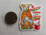 Second view of Gingerbread Gnome Needle Minder.