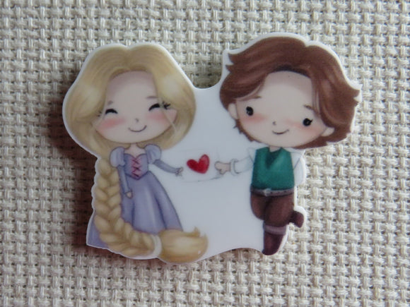 First view of Rapunzel and Flynn Rider Needle Minder.