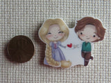 Second view of Rapunzel and Flynn Rider Needle Minder.