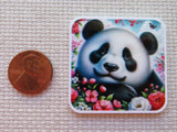 Second view of Flowery Panda Square Minder.