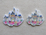 Disney Castle with Tinkerbell and Flowers Needle Minder, Cover Minder, Magnet