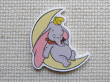 First view of Baby cartoon elephant Sleeping in a Moon Needle Minder.