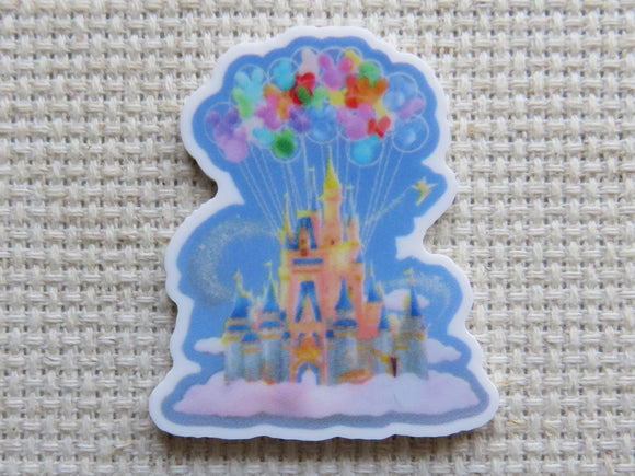 First view of Beautiful Blue Castle Needle Minder.