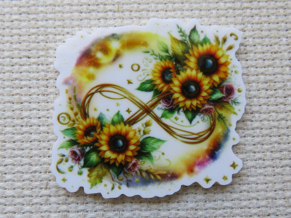 First view of Sunflower Infinity Loop Needle Minder.
