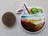 Second view of Coconut Tropical Drink Needle Minder.