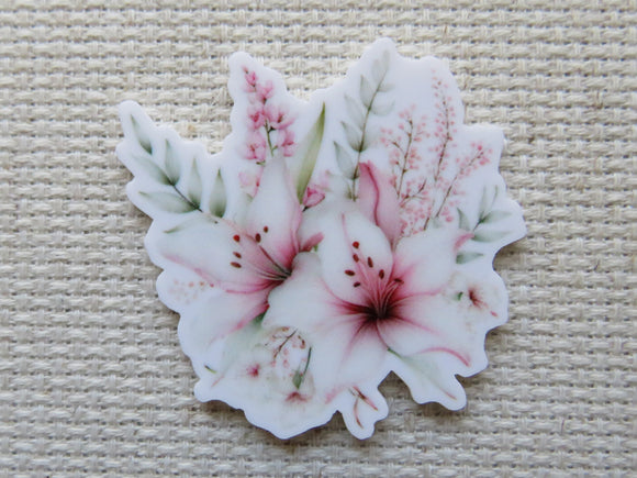 First view of Pretty Lilies Needle Minder.