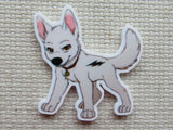 Cartoon dog minder on a textured beige background