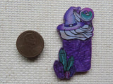 Second view of Purple Witchy Brew Needle Minder.