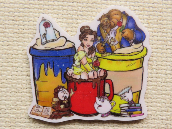 First view of Beauty and the Beast Themed Drinks Needle Minder.