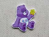 First view of purple care bear minder.