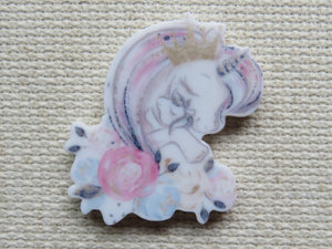 First view of Mother and Child Unicorn Needle Minder.