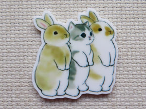 First view of Curious Bunnies and Kitten Needle Minder.