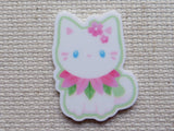 First view of Flower Kitty Needle Minder.