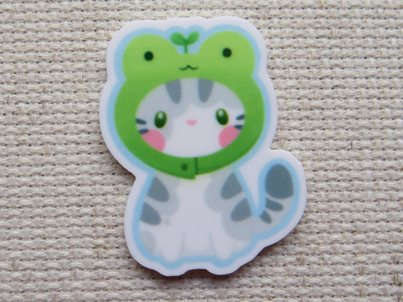 First view of Froggy Kitty Needle Minder.