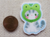 Second view of Froggy Kitty Needle Minder.