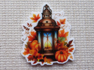 First view of Fall Time Lantern Needle Minder.