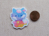 Second view of Sunset Clouds Kitty Needle Minder.