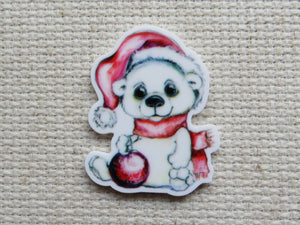 First view of Christmas Polar Bear Needle Minder.