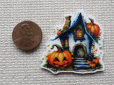 Second view of Halloween House Needle Minder.