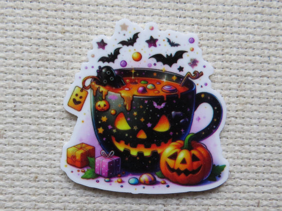 First view of A Cup of Halloween Cheer Needle Minder.