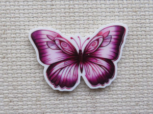 First view of Pretty pink Butterfly Needle Minder.