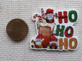 Second view of Christmas Coffee Gnomes Needle Minder.