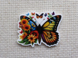 First view of Colorful Floral Butterfly Needle Minder.