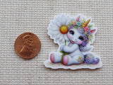 Second view of Daisy Unicorn Needle Minder.