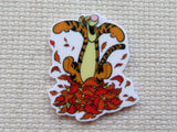 First view of Cartoon Tiger Loves Fall Leaves Needle Minder.