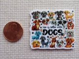 Second view of Life is Better With Dogs Needle Minder.