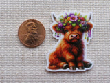 Second view of Sitting Cow Needle Minder.