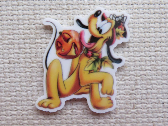 First view of Autumn Themed Pluto Needle Minder.