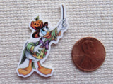 Second view of Autumn Themed Donald Duck Needle Minder.
