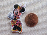 Second view of Autumn Themed Minnie Mouse Needle Minder.