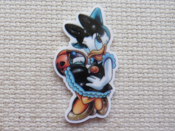 First view of Autumn Themed Daisy Duck Needle Minder.