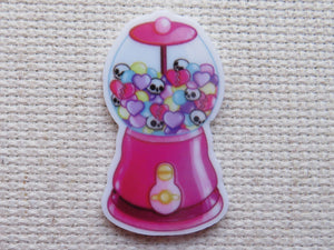 First view fof Skulls and Hearts Gumball Machine Needle Minder.