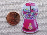 Second view of Skulls and Hearts Gumball Machine Needle Minder.