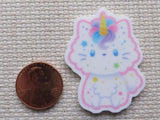 Second view of Rainbow Caticorn Needle Minder.