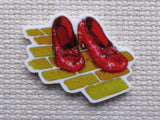 First view of Ruby Slippers on Yellow Bricks Needle Minder.