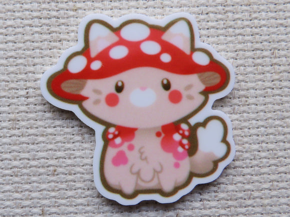 First view of Mushroom Kitty Needle Minder.