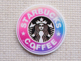 First view of Pink Coffee Sign Needle Minder.