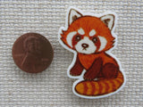 Second view of Red Panda Stare Needle Minder.