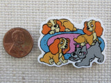 Second view of Lady's Pups Playing on a Carpet Needle Minder.