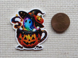 Second view of Ghostly Tea Needle Minder.