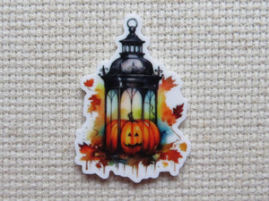 First view of Pumpkin Lantern Needle Minder.