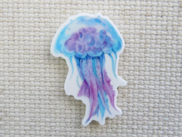 First view of Blue Jelly Fish Needle Minder.