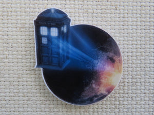 First view of Dr. Who Tardis Needle Minder.